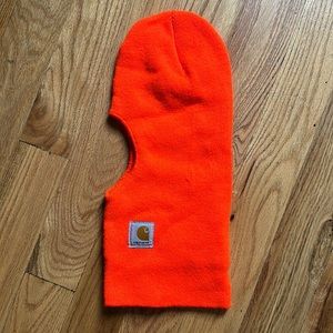 Orange Carhartt Knit Insulated Face Mask